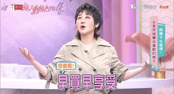 ▲▼李宓買9克拉鑽戒彌補遺憾，藍心湄驚呆價格 。（圖／翻攝自YouTube／TVBS女人我最大）