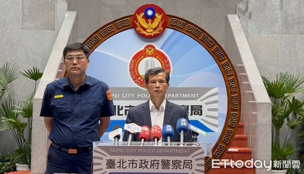 ▲台北市警局長李西河31日晚間強調將究辦民眾黨陳抗疑似AI造假影像。（圖／記者張君豪翻攝）