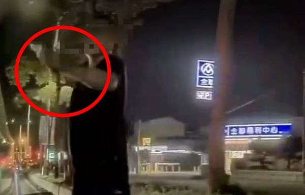▲彰化林姓一家人遭尾隨持槍喝斥下車。（圖／民眾提供）