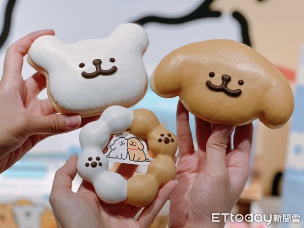 ▲▼Mister Donut跨界找來韓國人氣IP「線條小狗」合作推出一系列聯名甜甜圈、周邊。（圖／記者蕭筠攝）