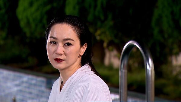 ▲游詩璟在《百味人生》飾演江宏恩的情婦，首度在鏡頭前穿比基尼亮相。（圖／三立提供）