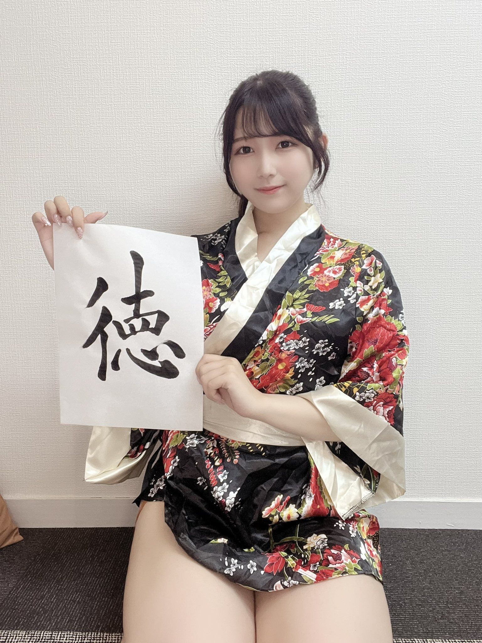 ▲▼書法家、新女優堺萌花。（圖／翻攝X／@moka_37）