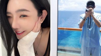 許允樂「郵輪約會穿太辣」！衣包不住超兇上圍  李玉璽反應超真實