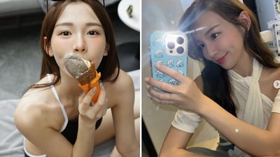 《食尚玩家》林莎出國脫了！「超兇事業線現形」濕身解放低胸泳裝