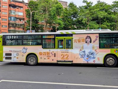 啦啦隊女神河智媛席捲雙北！粉絲集資公車廣告　韓國鐵粉跨海見證