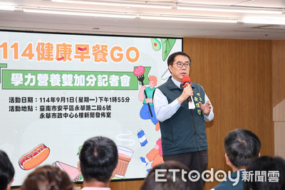 台南推「健康早餐GO」　黃偉哲：養成吃早餐習慣學力健康雙加分