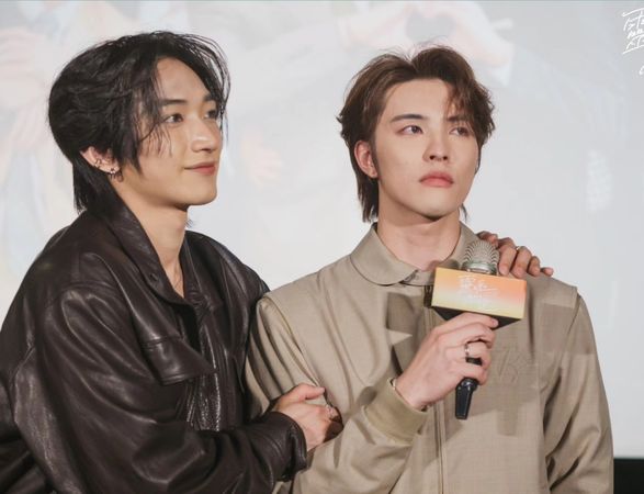 ▲《靈魂約定》舉辦終映會活動，王智騫、范麒智特地從香港飛來台灣。（圖／三立提供）