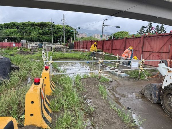 ▲新北2年緊盯78工地 排水安全層層把關。（圖／新北市水利局提供）