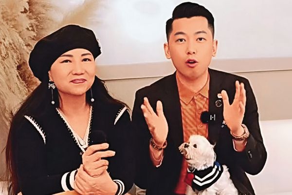 張淳淳（左）自稱聽信蔣哥蔣京叡（右）的建議買下台中房產，但收益不如預期，提告對方詐欺。（翻攝自蔣京叡IG）