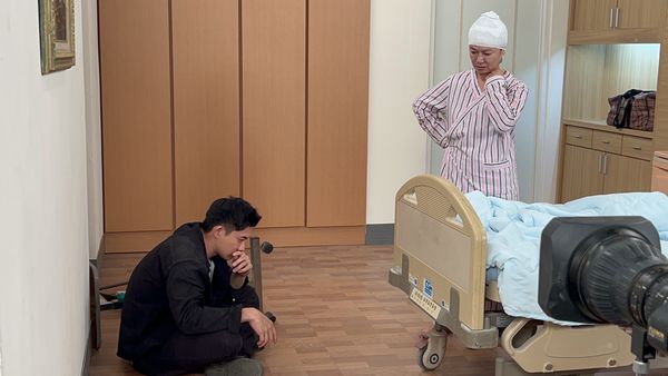 ▲曾子益在《好運來》飾演反派楊克帆，壓力大到長皮蛇。（圖／民視提供）