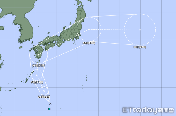 ▲▼熱帶低壓生成。（圖／取自日本氣象廳網站）