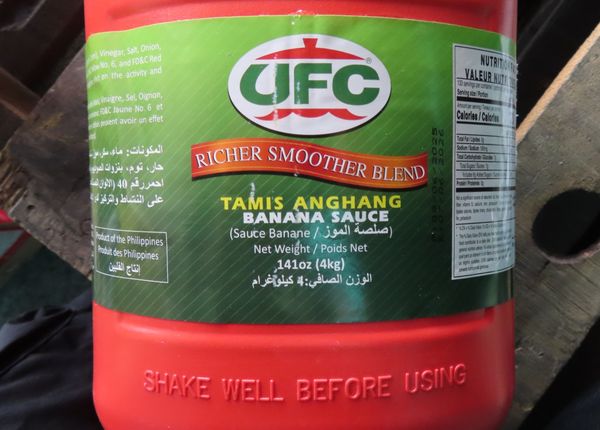 ▲▼菲律賓出口「香蕉醬(UFC BANANA SAUCE REGULAR (UFC BANANA SAUCE))」檢出含非法定著色劑。（圖／食藥署）