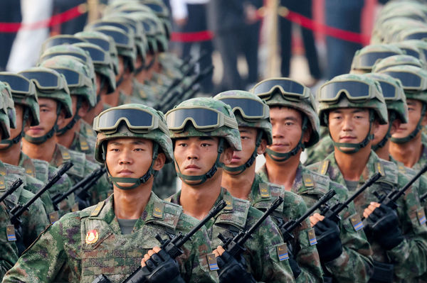 ▲北京天安門「中國抗日戰爭暨世界反法西斯勝利80周年」閱兵活動。（圖／路透）