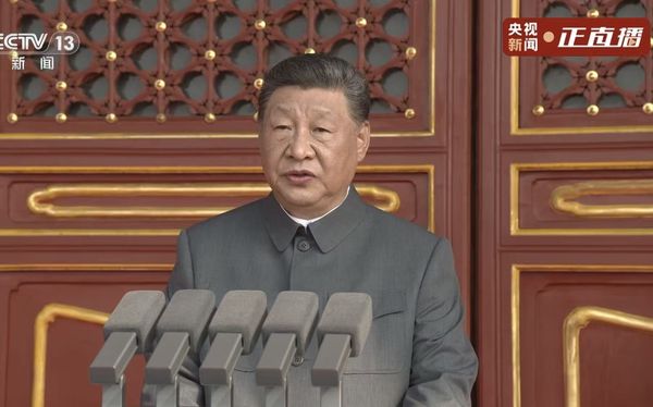 ▲▼   九三大閱兵、習近平          。（圖／翻攝 央視）