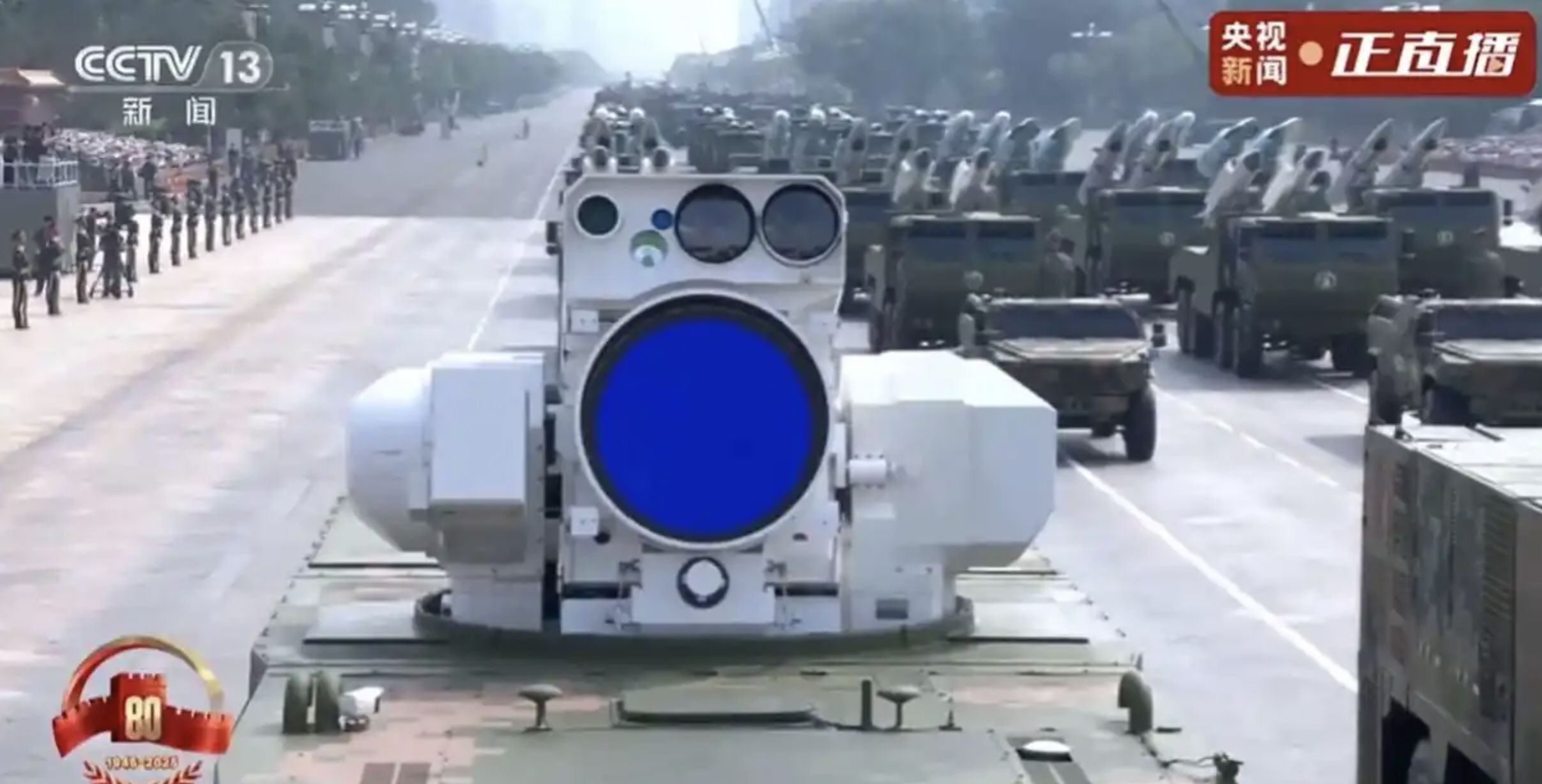 ▲解放軍海軍LY-1艦載激光（雷射）武器。（圖／翻攝央視）