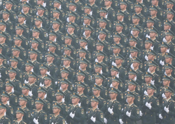 ▲九三閱兵複製黏貼。（圖／翻攝自人民日報，上同）