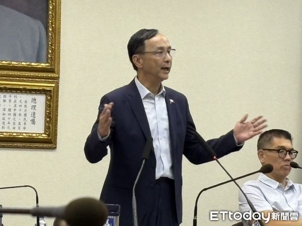 ▲▼國民黨主席朱立倫中常會致詞。（圖／記者鄭佩玟攝）