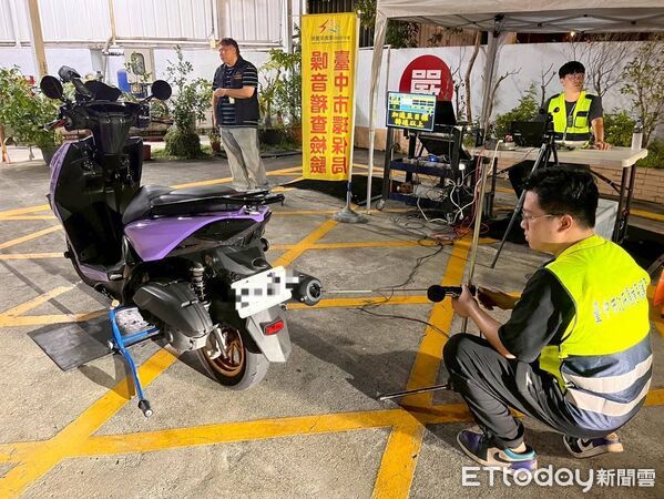 ▲▼台中環保局、警方、監理單位，遏止炸街猴橫行，取締163輛開罰54萬。（圖／警方提供，下同）