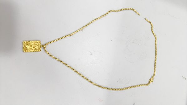 ▲桃園市鄭姓男子昨晚在蘆竹區興隆街佯稱警察查案，卻趁機搶奪被害人金項鍊未遂。（圖／蘆竹警方提供）