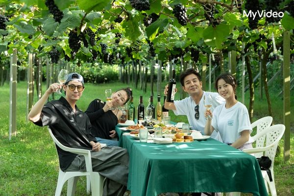 ▲▼謝承均、六月、李玉璽、項婕如組成旅伴，攜手暢遊台中。（圖／台灣大哥大MyVideo提供）