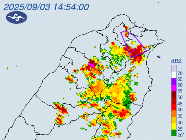 ▲▼大雷雨即時訊息 。（圖／氣象署提供）