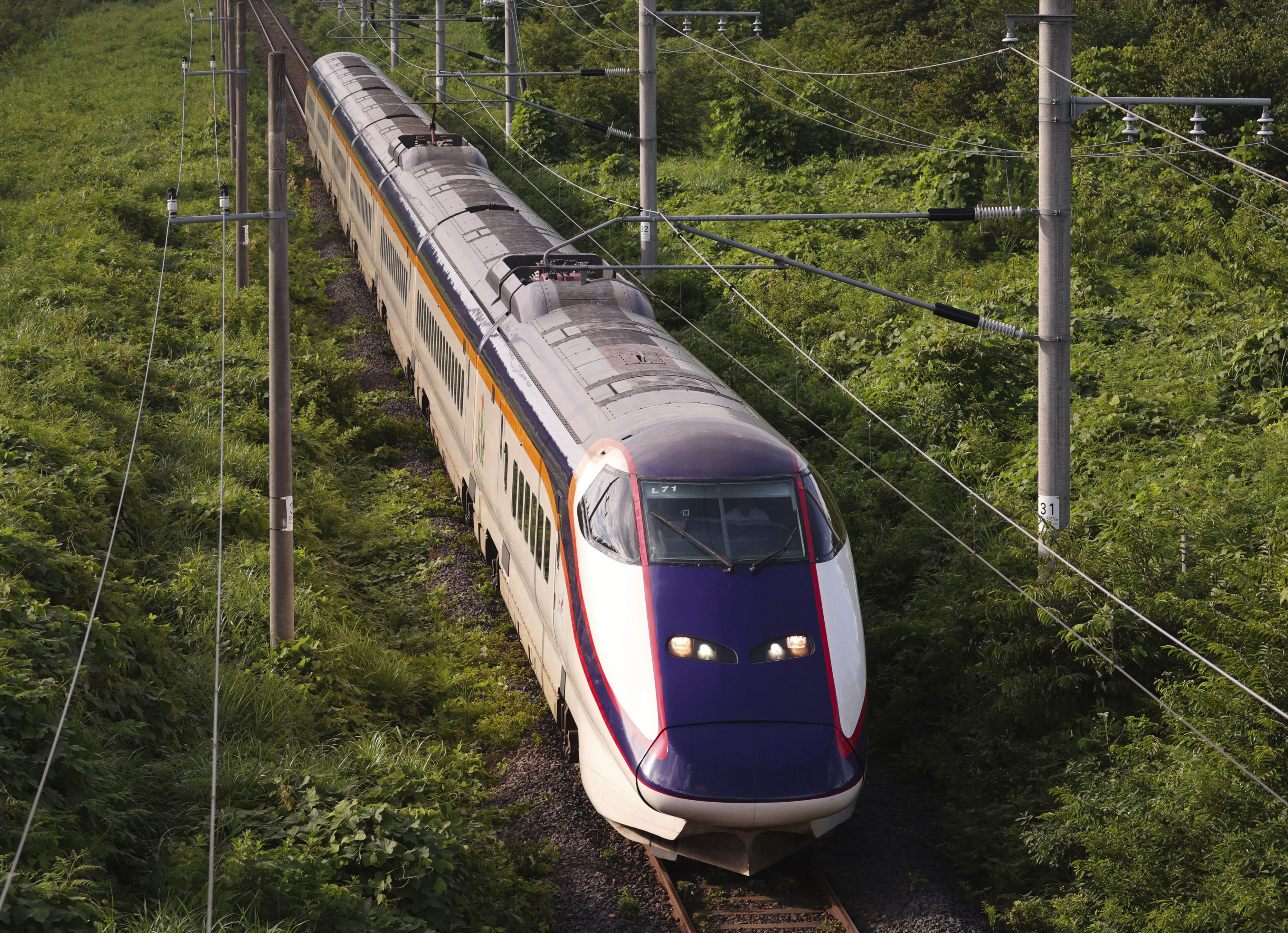 ▲▼日本山形新幹線「翼系列」列車。（圖／記達志影像／美聯社）