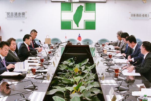 ▲▼民進黨今與日本自由民主黨舉行「台日外交‧防衛政策意見交流會」。（圖／民進黨提供）