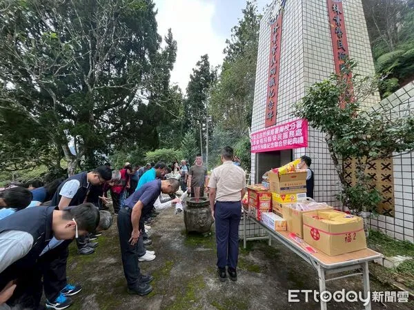 ▲林業保育署南投分署舉辦人倫分站榮民塔秋季祭典。（圖／林業保育署南投分署提供，下同）