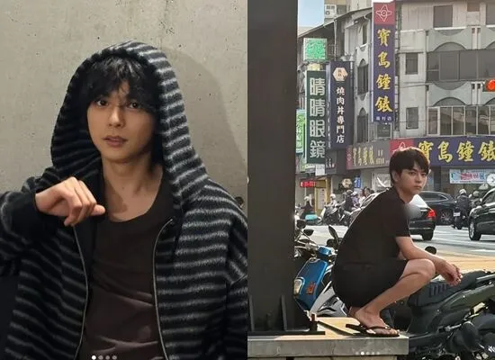 ▲台中路邊「台客蹲小哥」竟是日本男神佐藤勝利。（圖／翻攝自佐藤勝利IG）