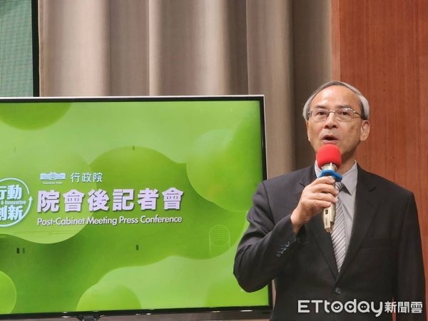 ▲▼財政部次長阮清華出席行政院會記者會。（圖／記者陳家祥攝）
