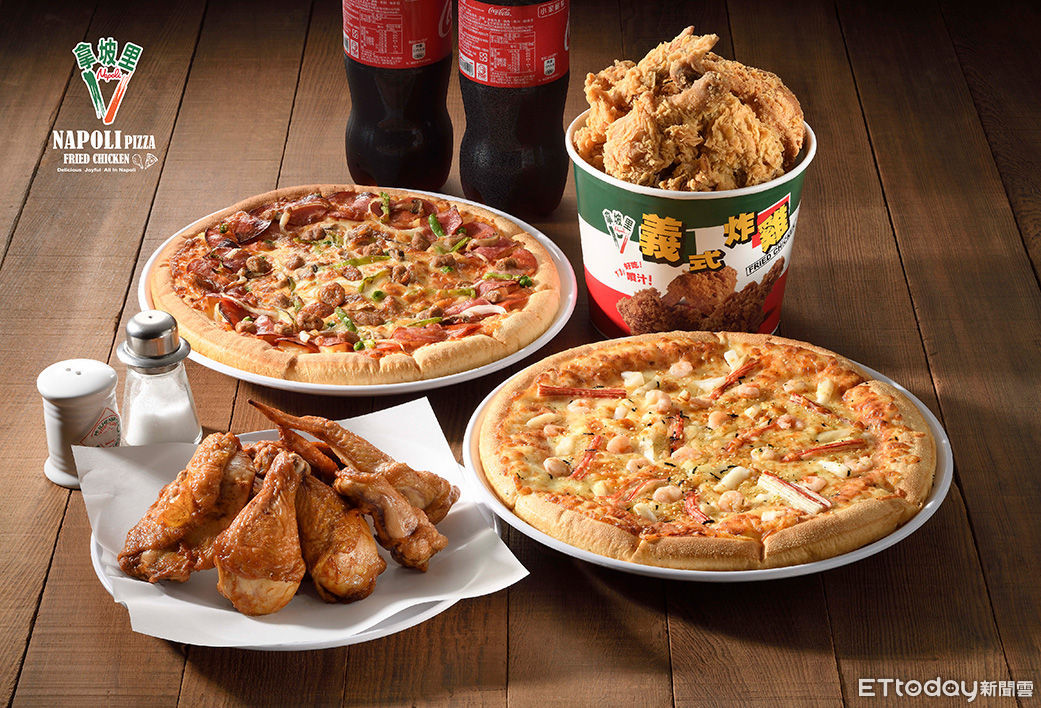 拿坡里烤雞下殺38折、披薩買大送大　頂呱呱桶餐現省282元