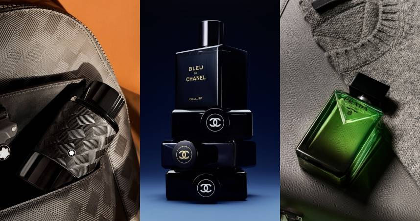 2025男士香水三巨頭！CHANEL、PRADA、Montblanc齊發，引爆藍色自由、煙燻重構、極境冒險