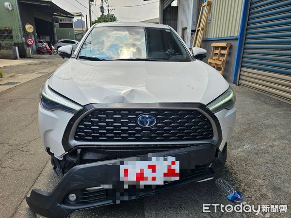 ▲▼泰山多元計程車與機車車禍，騎士臉撞凹送醫，事故發生的路口             。（圖／記者陳以昇翻攝）