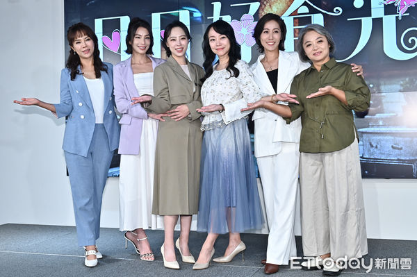 ▲▼大愛劇《日日好食光》首映記者會，左起洪喻蕎、王嫚萱、林筳諭、范瑞君、張詩盈、吳怡臻。（圖／記者李毓康攝）