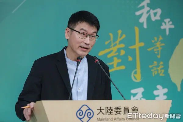 ▲▼陸委會例行記者會-梁文傑。（圖／記者周宸亘攝）
