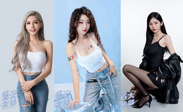 ▲JKF百大女郎票選開跑！左起畇安、飄哥、辰辰。（圖／JKF）