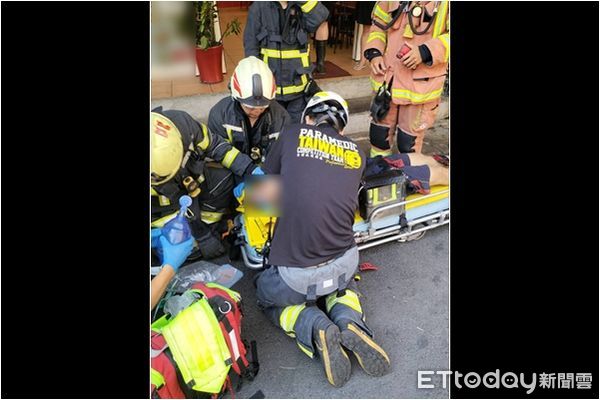 ▲▼新北中和男自2樓電梯井墜落，命危搶救中。（圖／記者陳以昇翻攝）