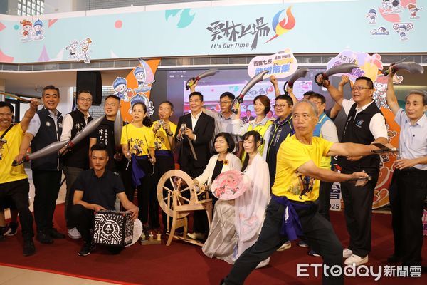 ▲縣長張麗善、議長黃凱與西螺七崁武術文教基金會董事長丁振源，共同宣布「西螺七崁武術嘉年華」即將登場。（圖／記者游瓊華翻攝）