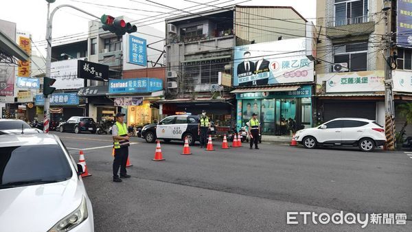▲虎尾鎮街頭預計湧入大批人車，警方全力部署交管。（圖／記者游瓊華翻攝）