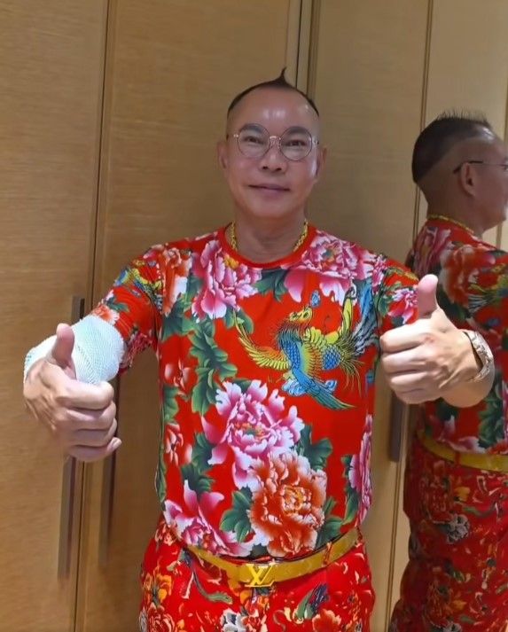 ▲竹北吊車大王受傷。（圖／翻攝自啟德機械起重工程-股公司臉書）