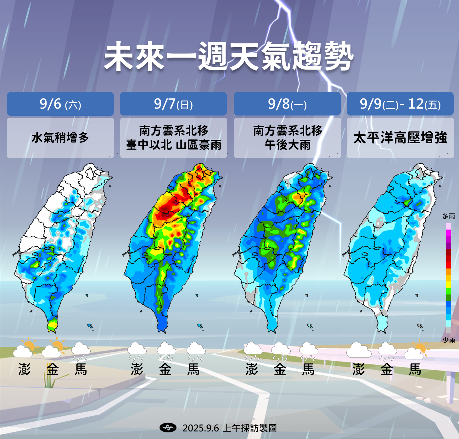 ▲▼天氣趨勢。（圖／氣象署提供）