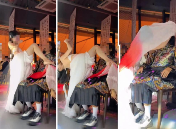 ▲▼杭州餐酒館涉擦邊服務。（圖／翻攝自抖音）