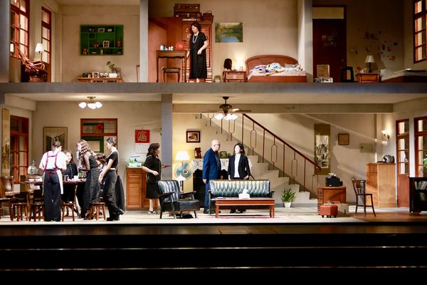 ▲▼吳念真演完1幕就消失⋯掀家庭風暴！綠光劇團將「兩層樓住宅」搬上舞台。（圖／張靜之攝影／綠光劇團提供）