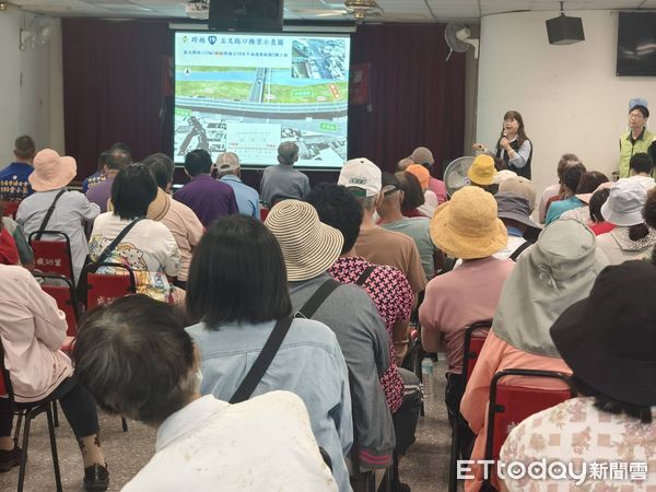 ▲台南北外環第4期工程公聽會再引居民反對聲浪，強調噪音與震動衝擊住家。（記者林東良翻攝，下同）