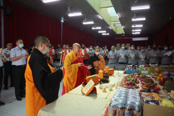 ▲▼法務部矯正署台南看守所3日舉辦「孝親報恩法會」。（圖／法務部矯正署台南看守所提供）