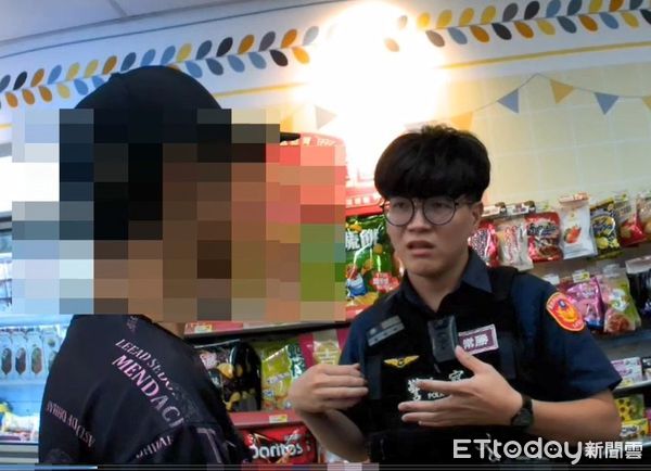 ▲▼印尼勞工跑路10年，躲超商引起警員注意，當場抓包。（圖／記者邱中岳翻攝）