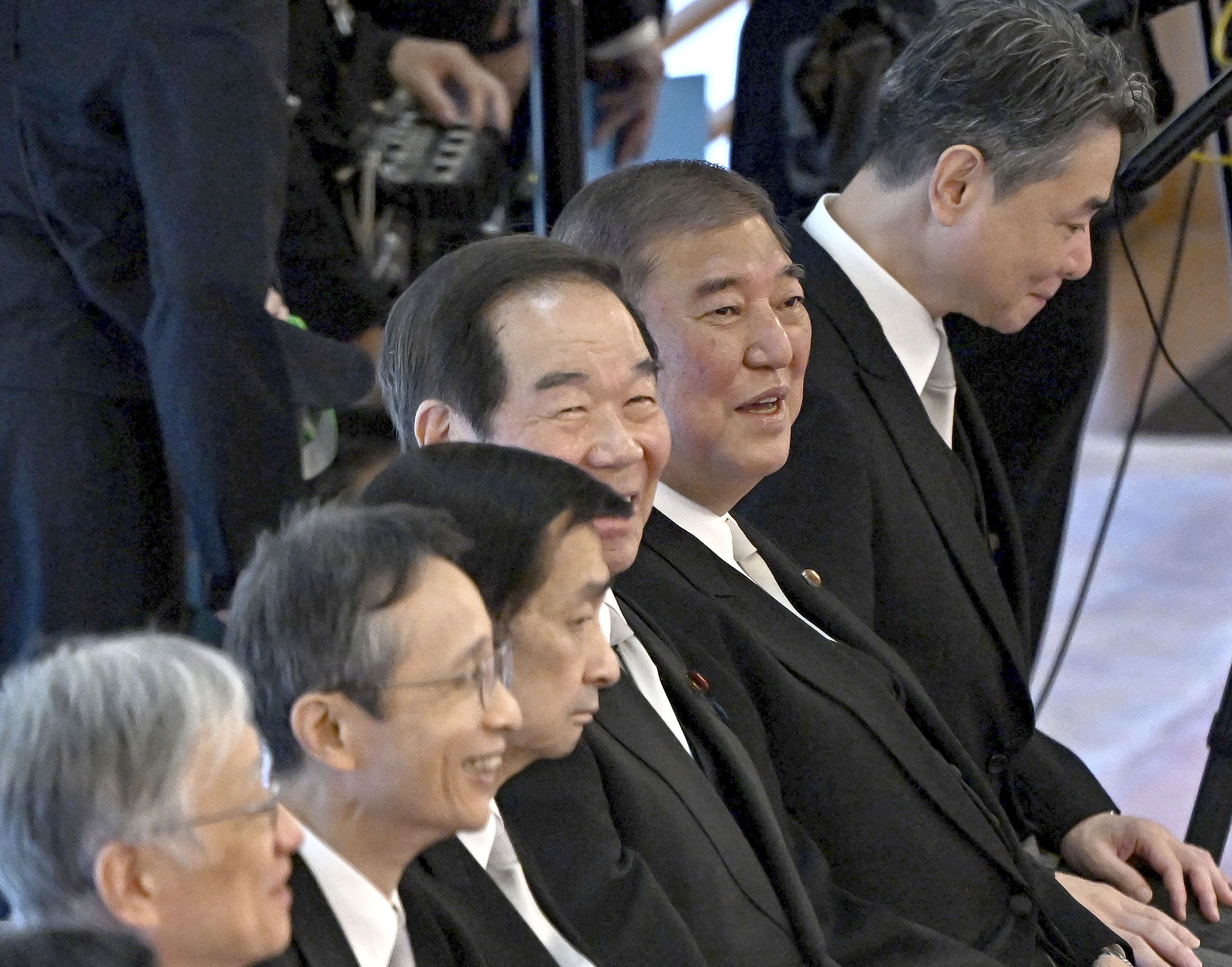 ▲▼包括日首相石破茂等「三權之長」皆有出席。（圖／達志影像／美聯社）