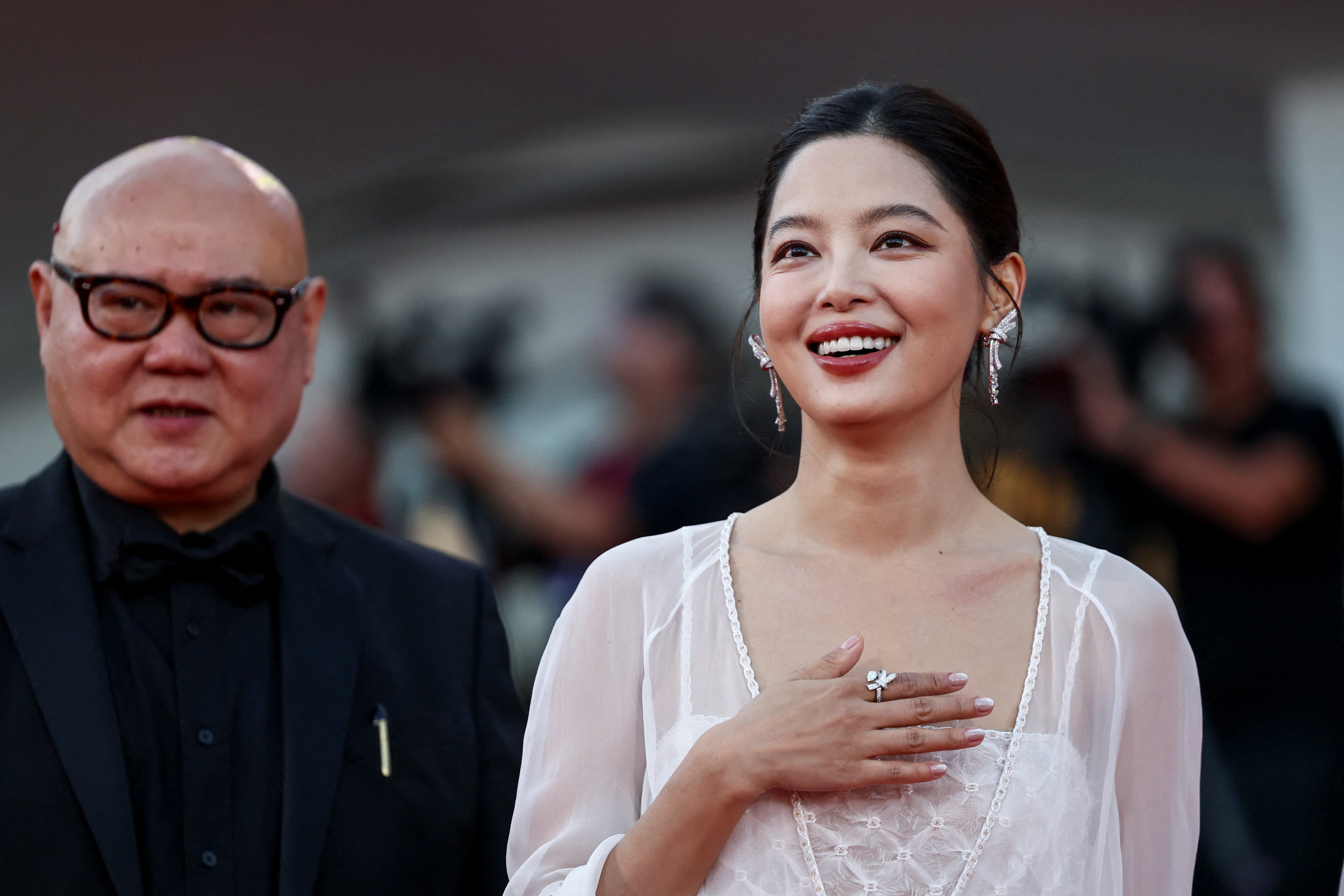 ▲中國女星辛芷蕾以電影《日掛中天》，拿下本屆威尼斯影后。（圖／路透）