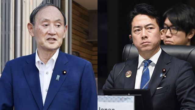 ▲▼日本前首相菅義偉、農林水產大臣小泉進次郎。(圖/達志影像)