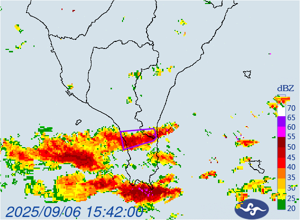 ▲▼大雷雨即時訊息 。（圖／氣象署提供）